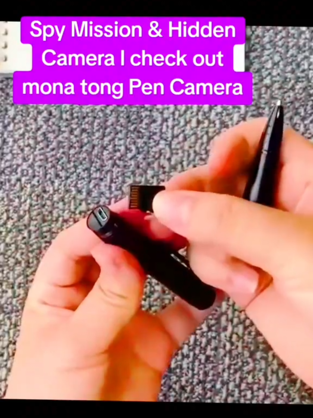 SPY CAMERA HIDDEN CAMERA PEN CAMERA ito na yun perfect sa mga secret mission #pen #camera #hiddencamera #spycamera #footage 