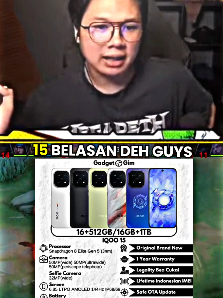 Grafik Rata Kanan 1 game 7% doang🥶 Bang Osam Review IQOO 15 Hp Dewa Ngalahin iPhone jauh #iqoo15 #mlbbcreatorbase #planofpublisher #WinWithMLBB #MLBB 