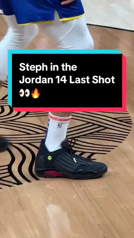 Stephen Curry warming up in the Jordan 14 Last Shot 👀🔥 #fyp #jordan14 #stephcurry #curry #jordans