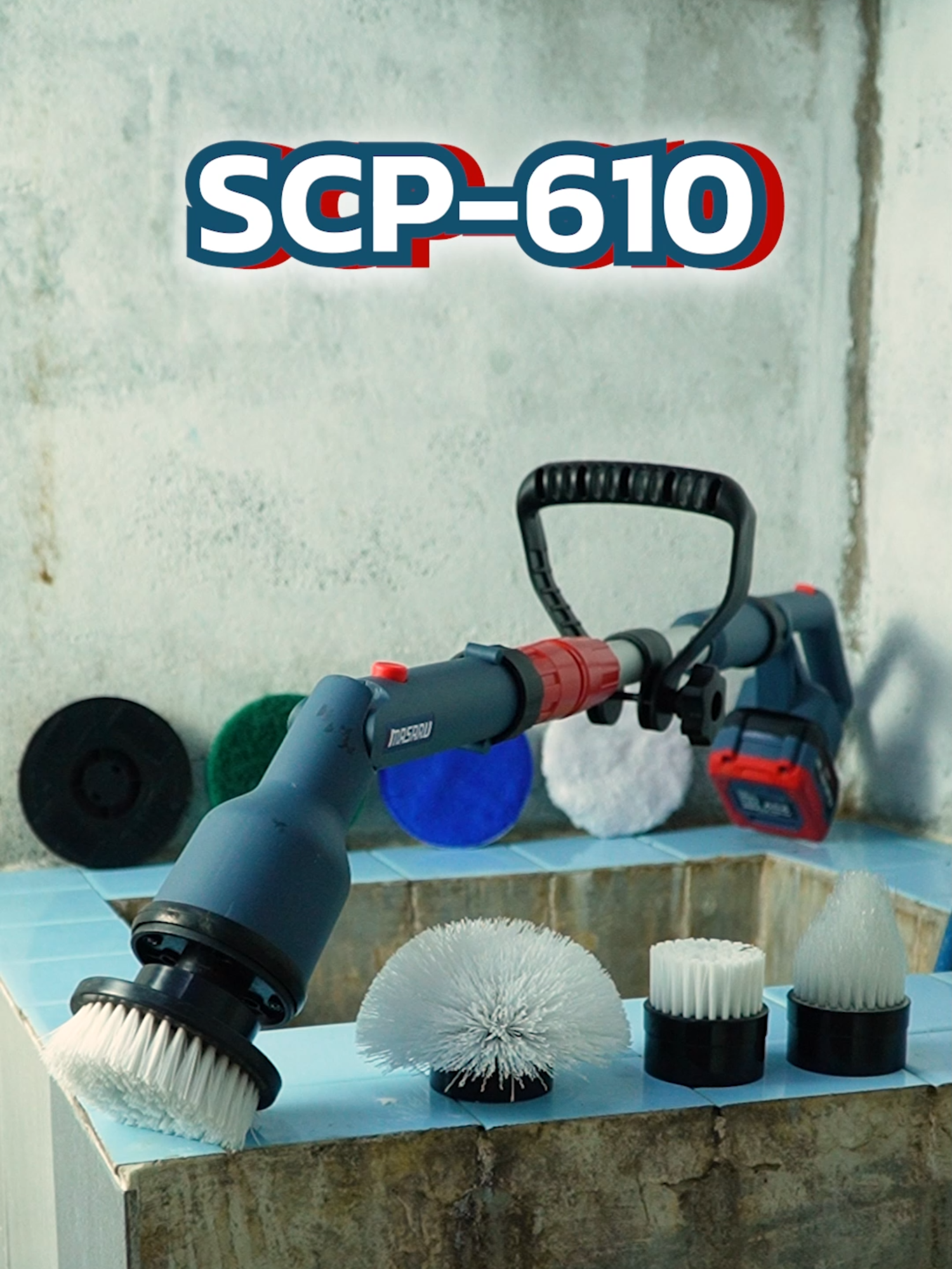 SCP-610 แปรงขัดไฟฟ้าอเนกประสงค์! หัวแปรงเยอะ ทำงานได้หลากหลาย! #Masaru #ของใช้ในบ้าน #แปรงขัดห้องน้ํา #แปรงขัดไฟฟ้า