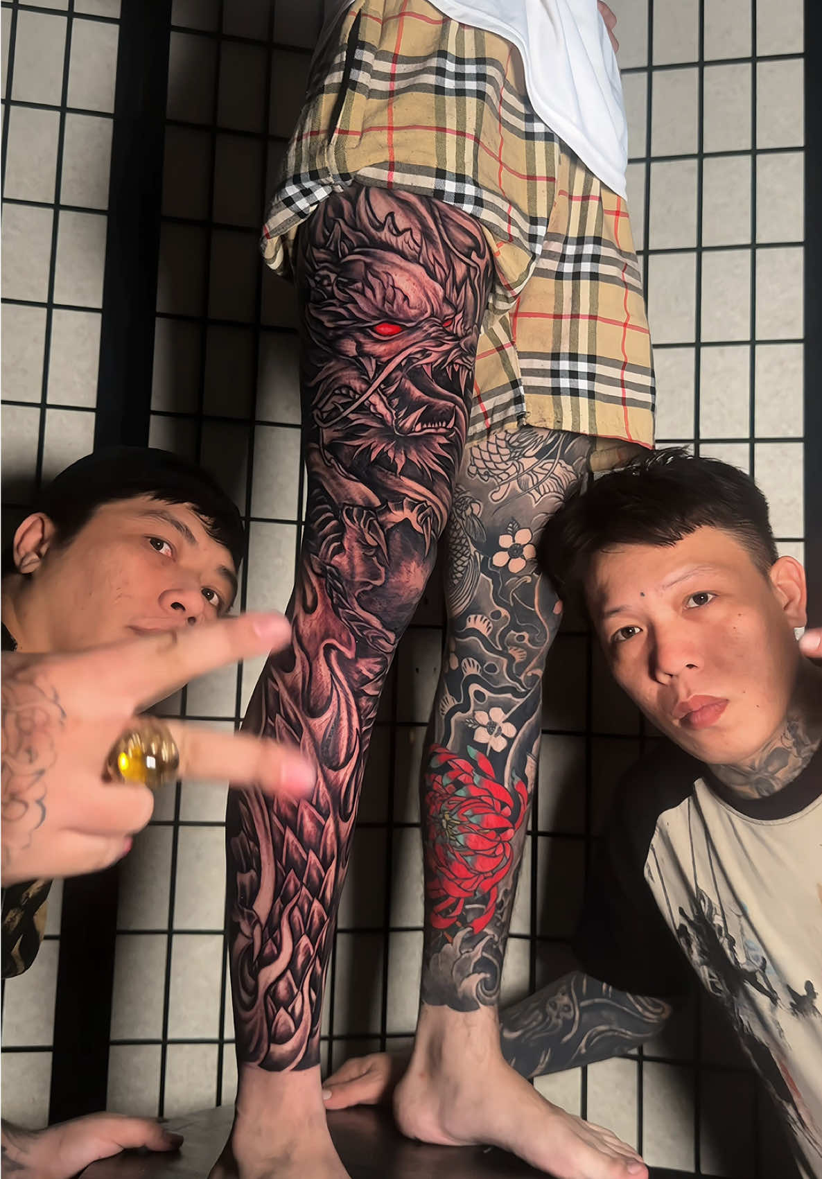 Rồng tả full chân hoàn thiện trong 7 tiếng nha anh em #80tattoo #tattoo #tattoos #hinhxamdep #xamhinhnghethuat 