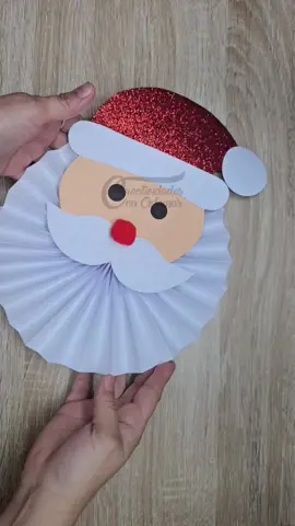 Rosetón Santa Claus #creatividadesconademar #navidad2025 #Rosetonsanta #RosetónNavideño #PaperFoldingArt @Creatividades con Ademar @Creatividades con Ademar 