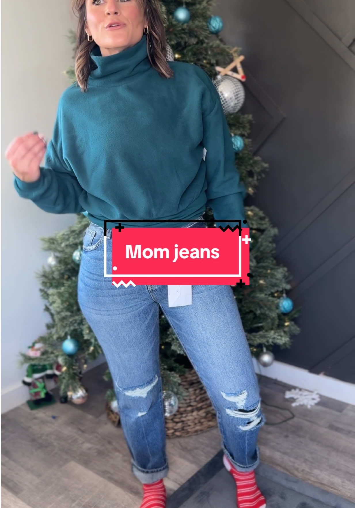 Okay these are true 100% cotton jeans like real denim! Super cute but keep this in mind if ordering #denim #jeans #denimjeans #tiktokshopblackfriday #momjeans 