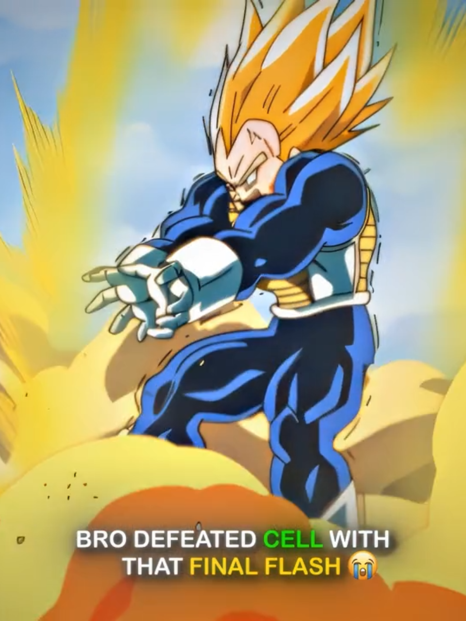 Bro fell for the bait 😭​​💔​ #anime #dragonballz #vegeta #cell #animeedit ★ upload method ★ TG: @editing_news