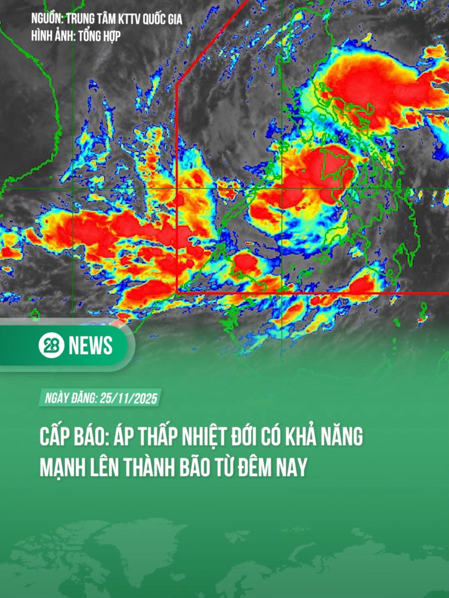 ÁP THẤP NHIỆT ĐỚI CÓ KHẢ NĂNG MẠNH LÊN THÀNH BÃO TỪ ĐÊM NAY #theanh28 #theanh28news #tiktoknews