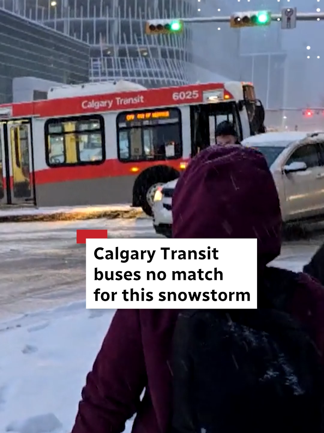 About 50 Calgary Transit buses got stuck driving through the city's first big snowfall (oops, we incorrectly wrote snowstorm up there) of the season. How was your commute? #Calgary #CalgaryTransit #Alberta