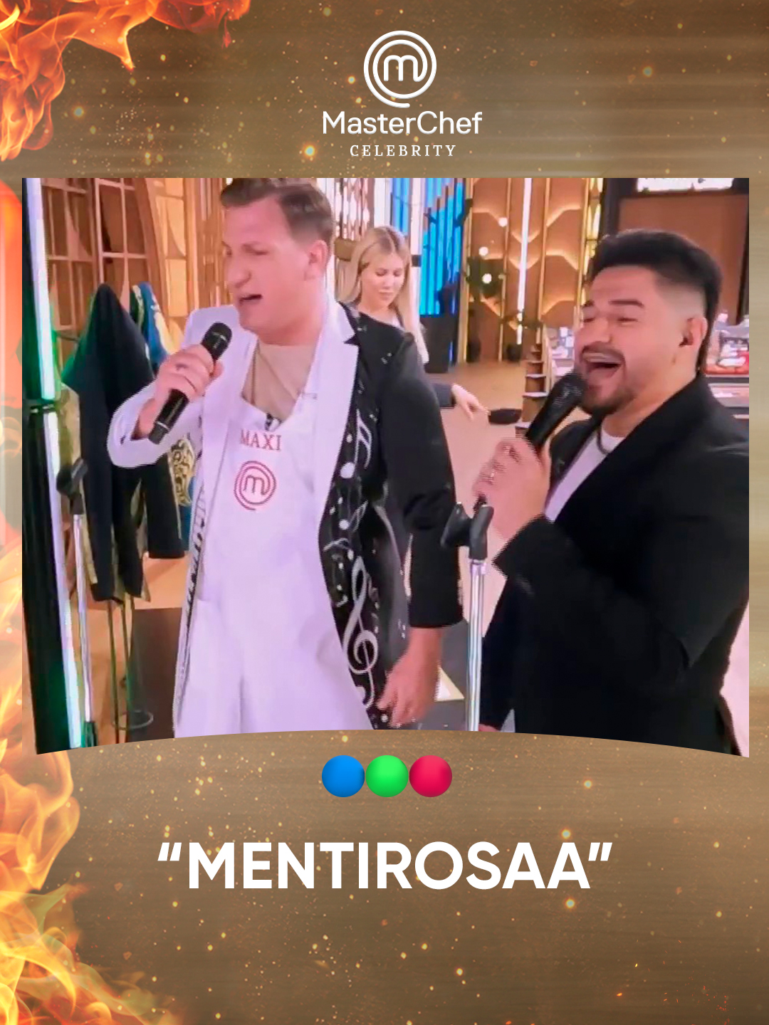 Maxi y una canción que le vino como anillo al dedo 😂 #MasterchefCelebrity