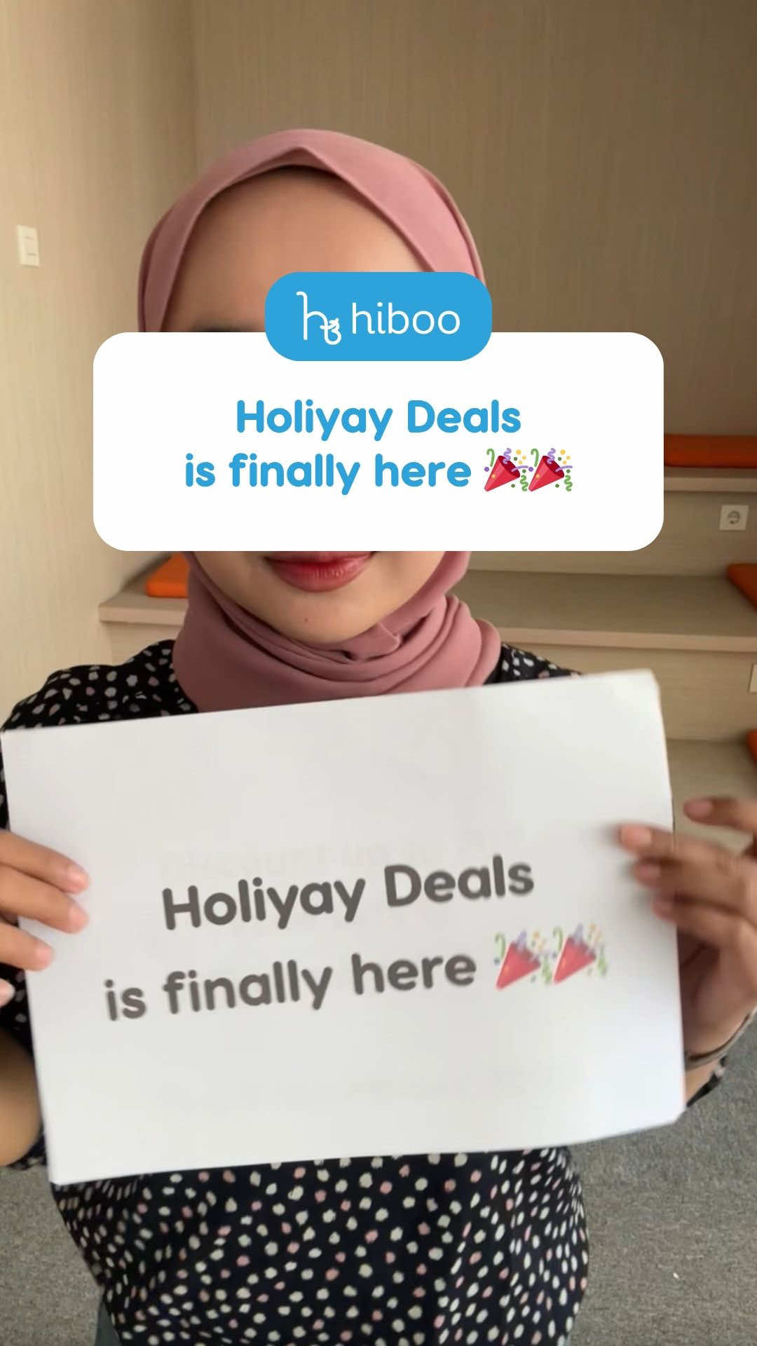 Holiyay Deals akhirnya dateng juga, Moms! 🎉🤩 Waktunya restock produk Hiboo sebanyak-banyaknya karena ada promo dan gratis hadiah cantik 🎁💝 #hiboo #skincareanak #paydaysale #paydaydeals #promogajian 