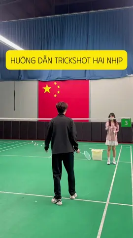 Hướng dẫn trickshot hai nhịp #caulong #badminton #badmintonun #caulongphongtrao #kythuatcaulong 