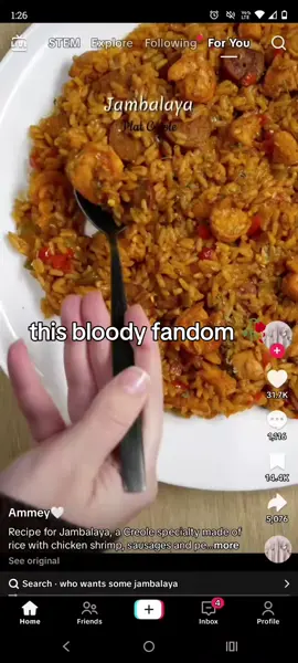 THIS FANDOM #jambalaya #alastor #hazbinhotel #fyppppppppppppppppppppppp #wellimstarvedwhowantssomejambalaya 