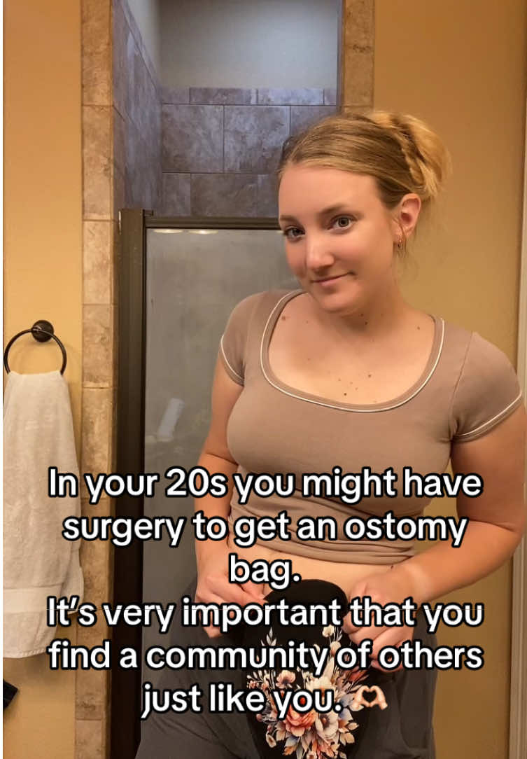 It could be yours 20s, 40s, or 70s! We’re all in this together. 💜#ostomy #stoma #ileostomy #colostomy #ostomybag 
