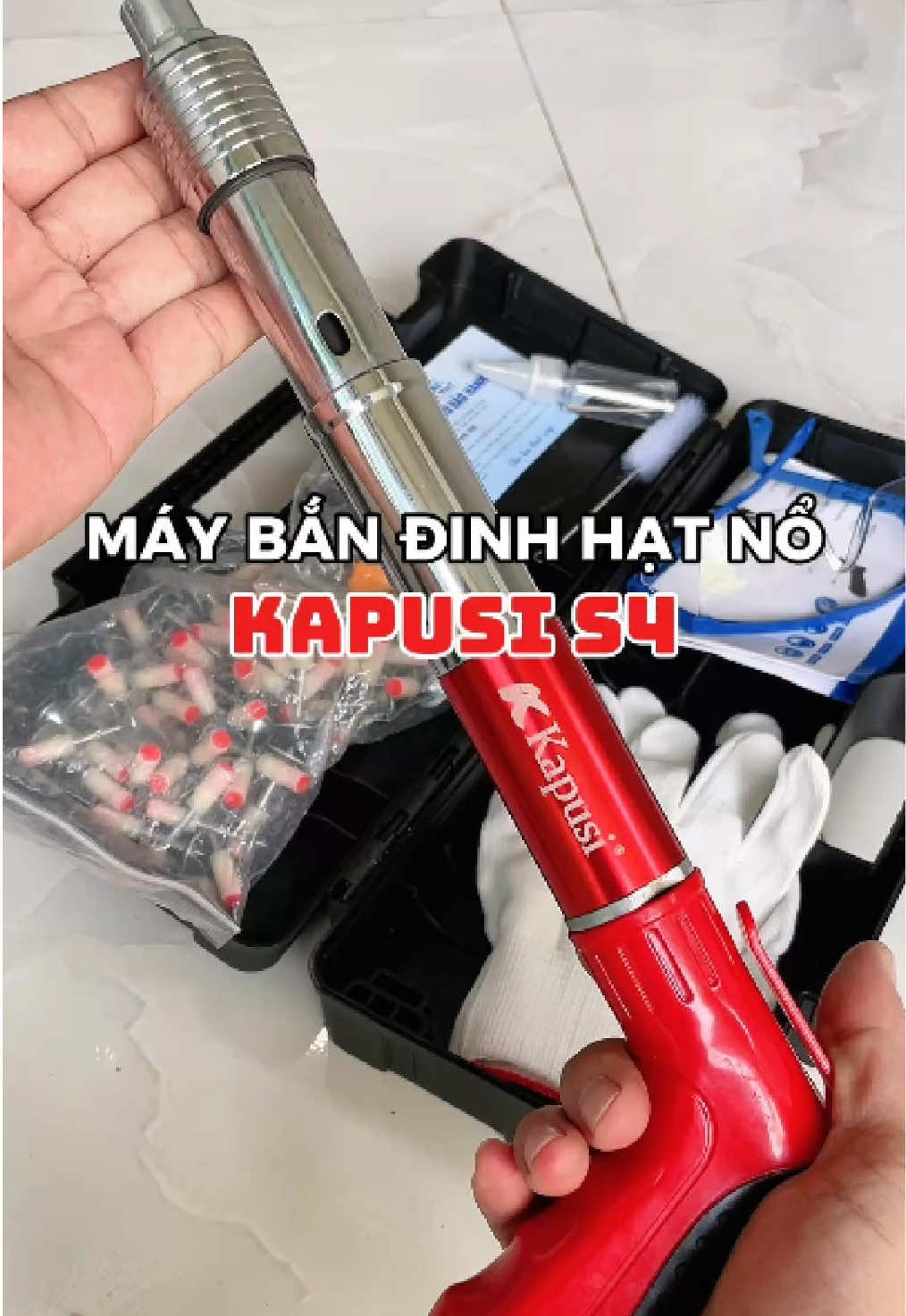 Máy Bắn Đinh Hạt nổ Kapusi S4 #maybandinh #maybandinhhatno #kapusi #S4 #anhbauyen @Anh ba Uyển  @Anh ba Uyển  @Anh ba Uyển 