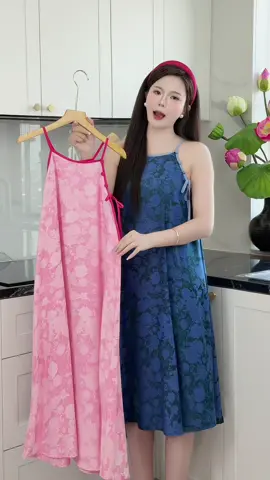 Váy 2 dây ngủ mặc nhà thoải mái #champhanreview #vayngu 