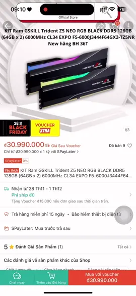 64gb ram 30 củ.thật không thể tin nổi #ram #pc 