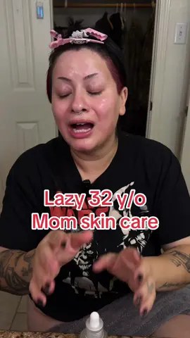 I AM NOT THE ONE TO ASK ABOUT INGREDIENTS AND ALL THAT!!!!! I’m the one you tell what to buy lmaoooooooo my skin has been so good lately so gwrm for bed as a lazy 32 year old mom. Just cuz I’m lazy don’t mean I won’t do the work, I’ll just have an attitude about it the whole time. I love my cake face of makeup but it only looks good if I take care of my skin. I’m a flakey bihhhhhhh so I need to slug every night. I swear  will wake up right and uncomfortable if I don’t. Like I get this seems like a lot but my skin will DRINK ALL THIS UP while I sleep and when I wake up I’ll have the most perfect canvas for my makeup 🥰🥰 good makeup starts with skincare and I’m just hoping I’m doing the right skincare hahahahhaa #altmom #grwmforbed #nighttimeroutine #lazymom #lazyskincareroutine 