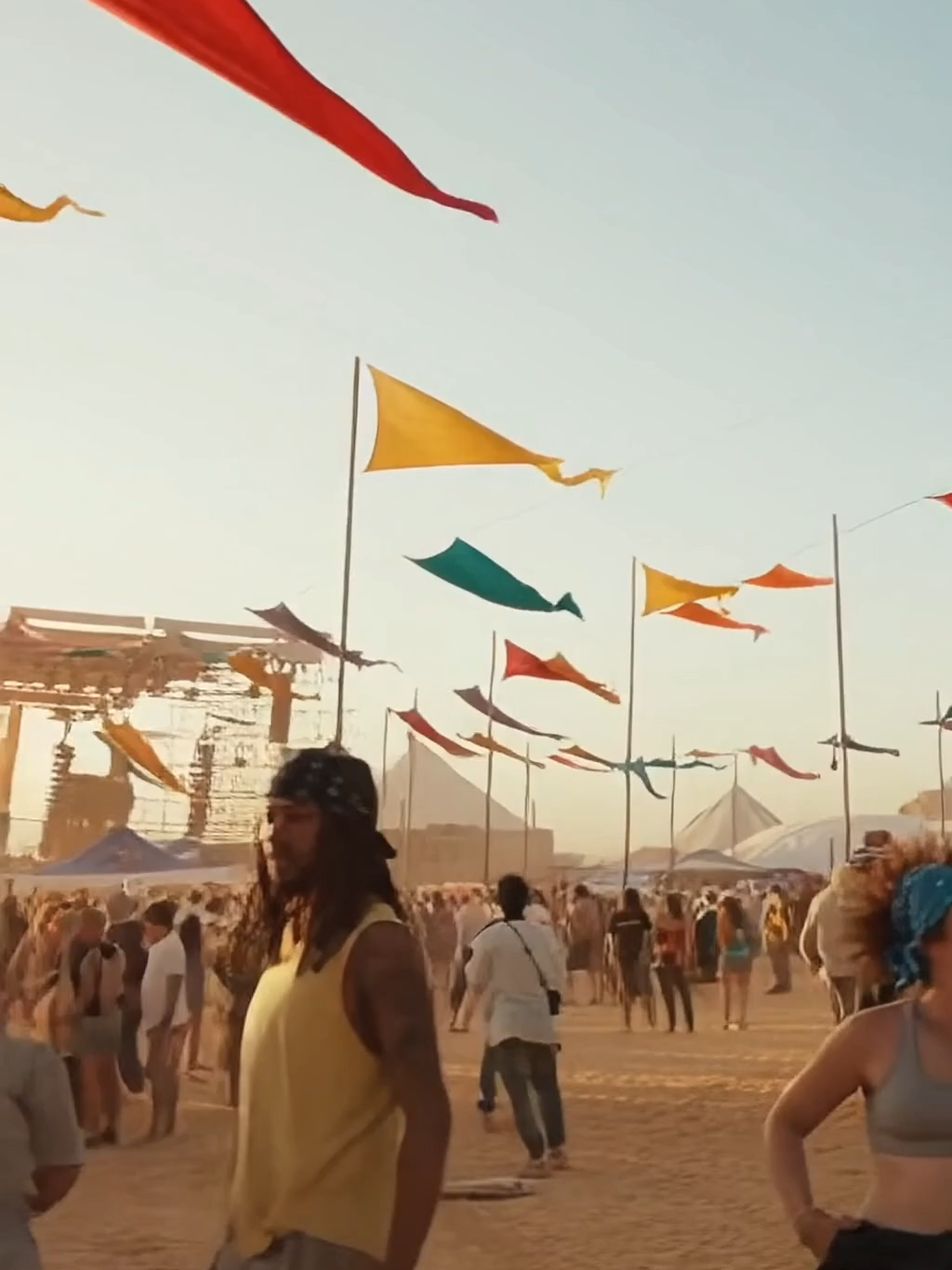 “Bro— the sandstorm came out of nowhere and wiped out everything.” #aivideo #cgi #fiction #sandstorm #desertfestival #disasterclip #cinematicai