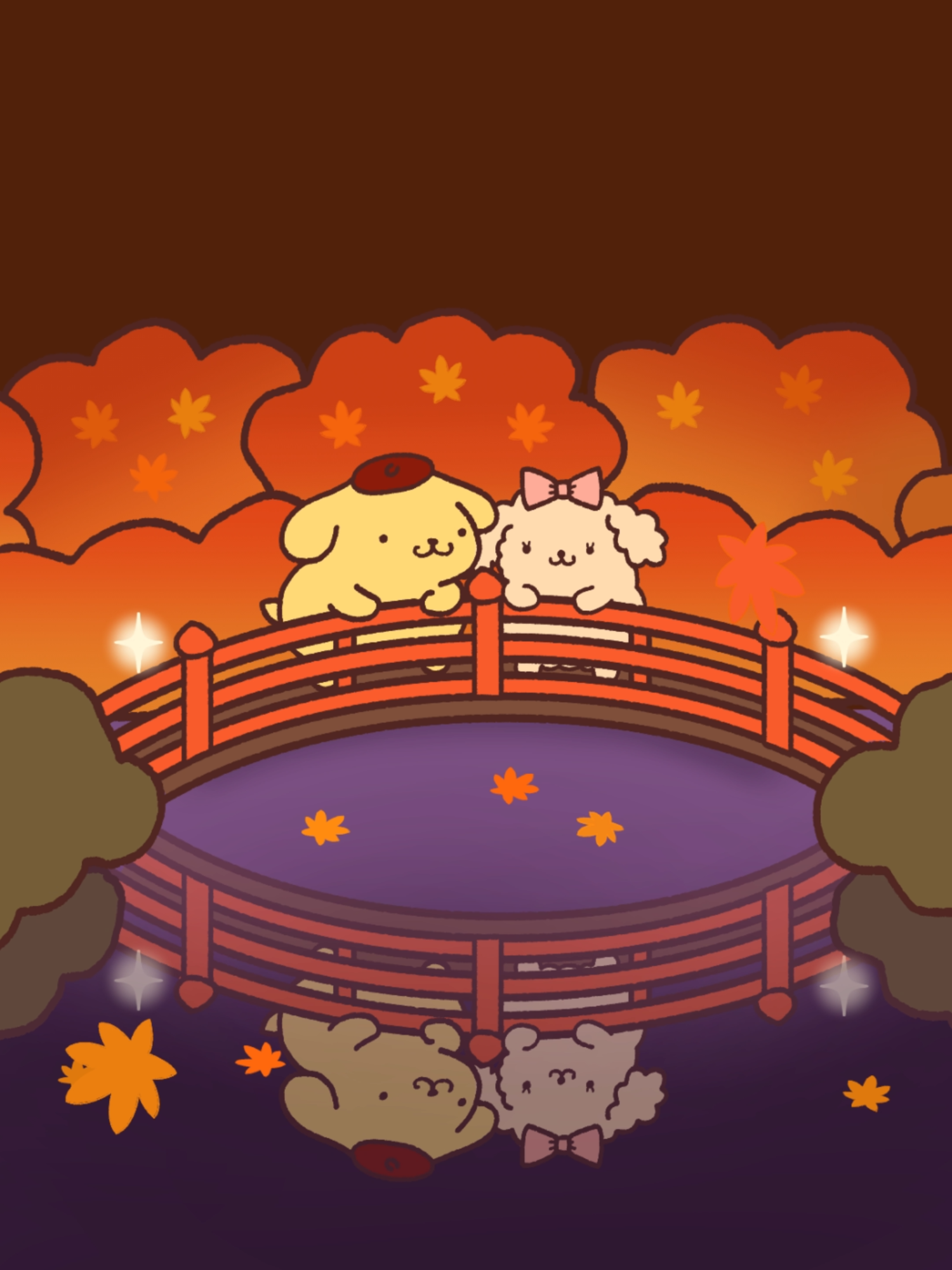 来年もまた一緒に見たいね☆ #ポムプリアニメ#ポムポムプリン#POMPOMPURIN #sanrio #폼폼푸린 #秋