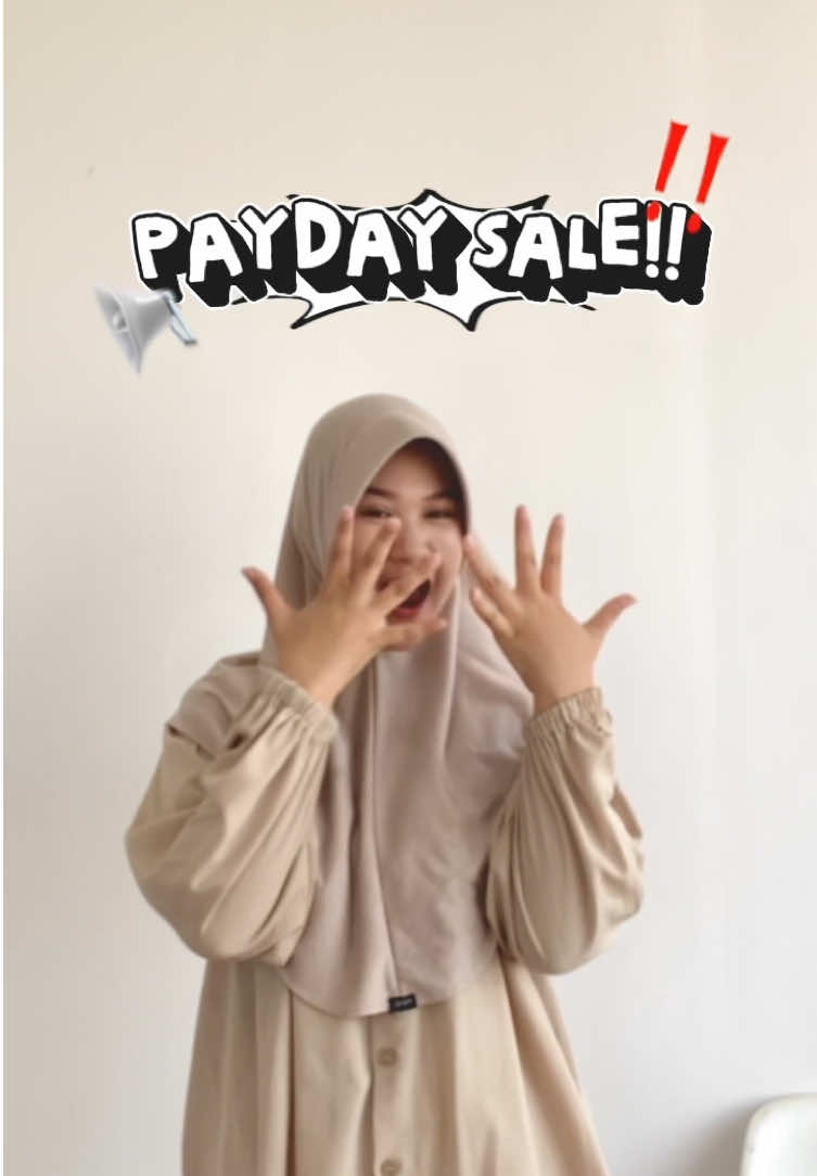 TODAY IS PAYDAYSALE‼️📢 Yuk buruan langsung join live sekarang dan serbu promo diskon menariknya🤩✨ #fyp #foryoupage #mukena #paydaysale #wibgajian 