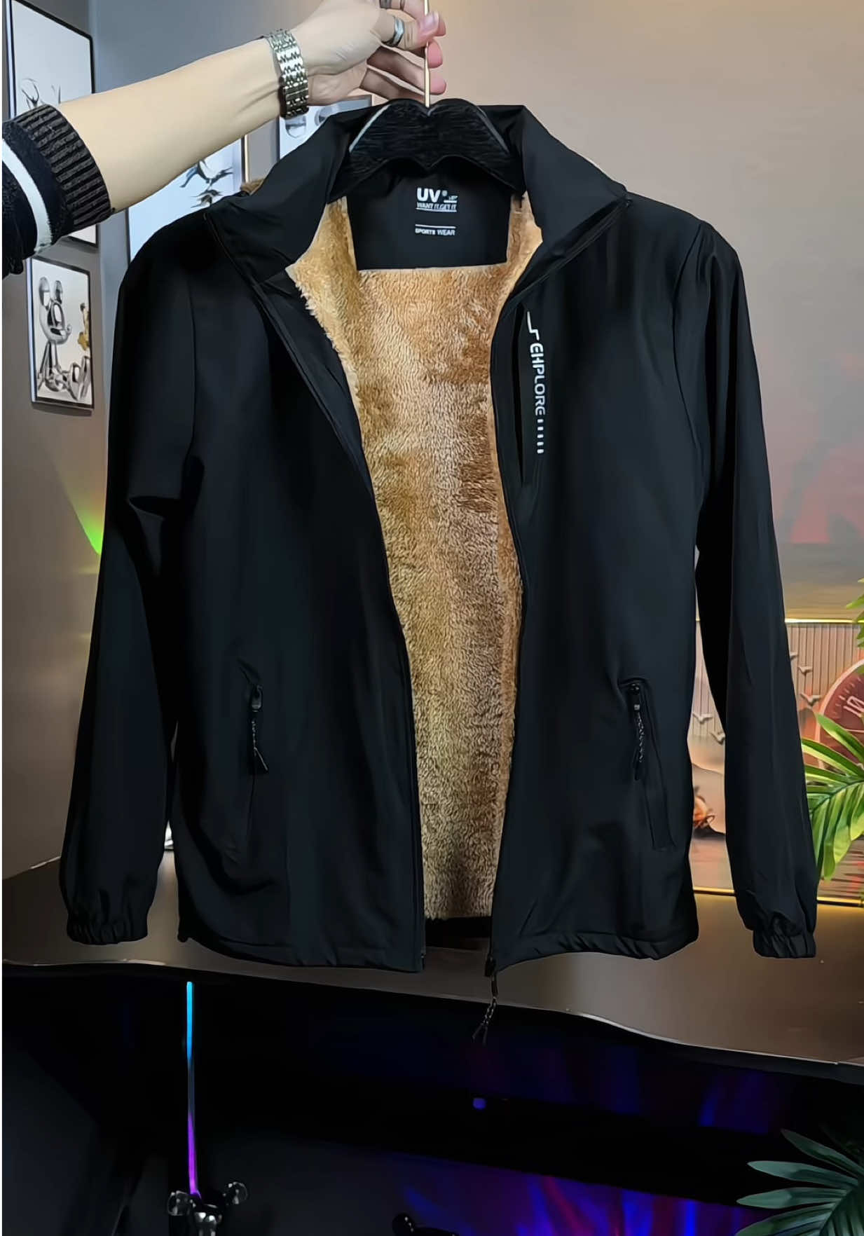 Áo Khoác Gió Nam Lót Lông Cừu Cao Cấo #aokhoacgio #aokhoaclotling #reviewthoitrang #xuhuongtiktok 