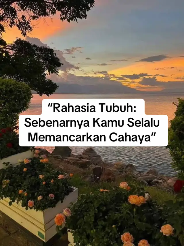 Tubuhmu bukan hanya daging dan tulang. Ia adalah gugusan cahaya kecil yang lahir dari setiap tarikan napas, setiap denyut, setiap proses penyembuhan yang bekerja diam-diam. Rawat dirimu dengan lembut… dan cahaya itu akan memudar atau bersinar mengikuti cara kamu memperlakukan hidupmu. #T#TubuhBercahayaE#EnergiTubuhC#CahayaDalamDiriS#SainsSpiritualSelfHealingJourney