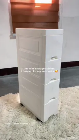 Mess no more!! 🥰 I love my new storage cabinet so much ❣️ #storagecabinet #minicabinet #ministorage #storage #cabinet 