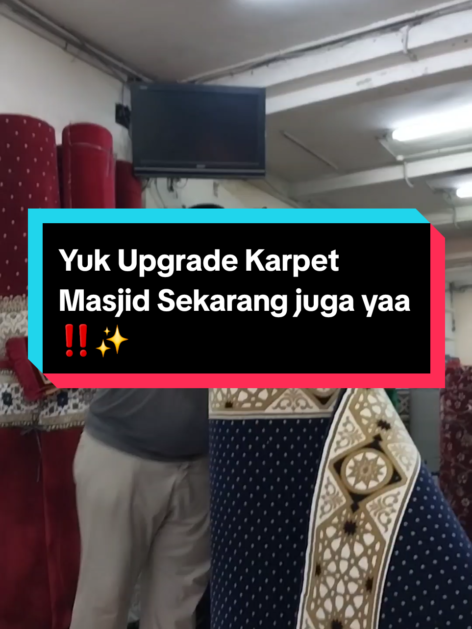 Upgrade kenyamanan masjid Anda dengan karpet premium dari HJ Karpet Pusat. Tebal, rapi, dan awet. Cocok untuk semua tipe masjid! 🕌✨
