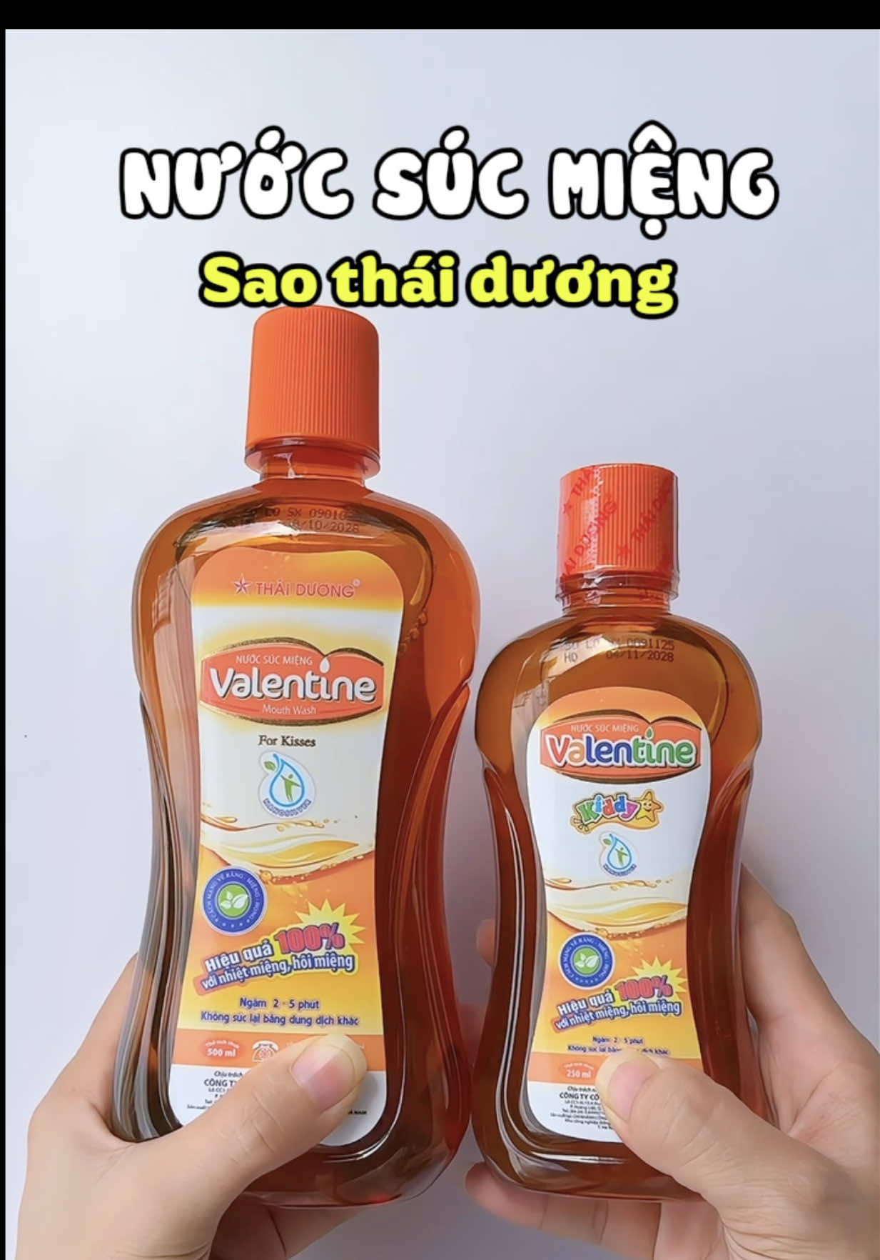 Hết hôi miệng nhiệt miệng tự tin hơn hẳn nhờ chai nước súc miệng sao thái dương này ạ #nuocsucmieng #saothaiduong #nuocsucmiengvalentine #methamriviu 