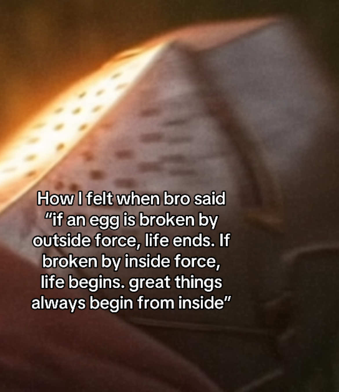 Diamonds can only be made under pressure 💎 #egg #motivation #bro 