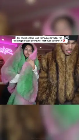 BB Trickz shows love to PlaqueBoyMax for treating her well during her first ever stream 👀❤️‍🩹 #plaqueboymax #bbtrickz #fyp #viral #trending 