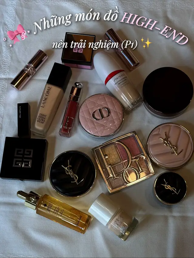 ✨ Da khô nên thử gì để make up căng mướt cả ngày? Trong phần 1 này mình review loạt sản phẩm high-end cực hot. Đây là quick review từ trải nghiệm cá nhân của mình. Không hề quảng cáo hay “nịnh” brand đâu nha 😂 💬 Bạn muốn mình review món nào ở phần 2? Comment cho mình biết với nha. #dakho #luxury #makeup #diorbeauty #ysl 