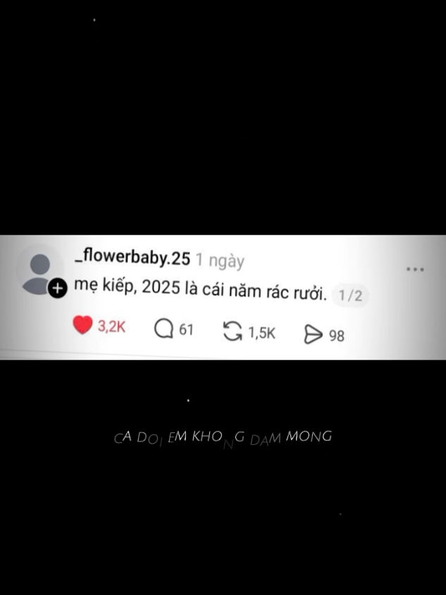 Đầu năm sống dở chết dở đến cuối năm tắt thở cmnl 