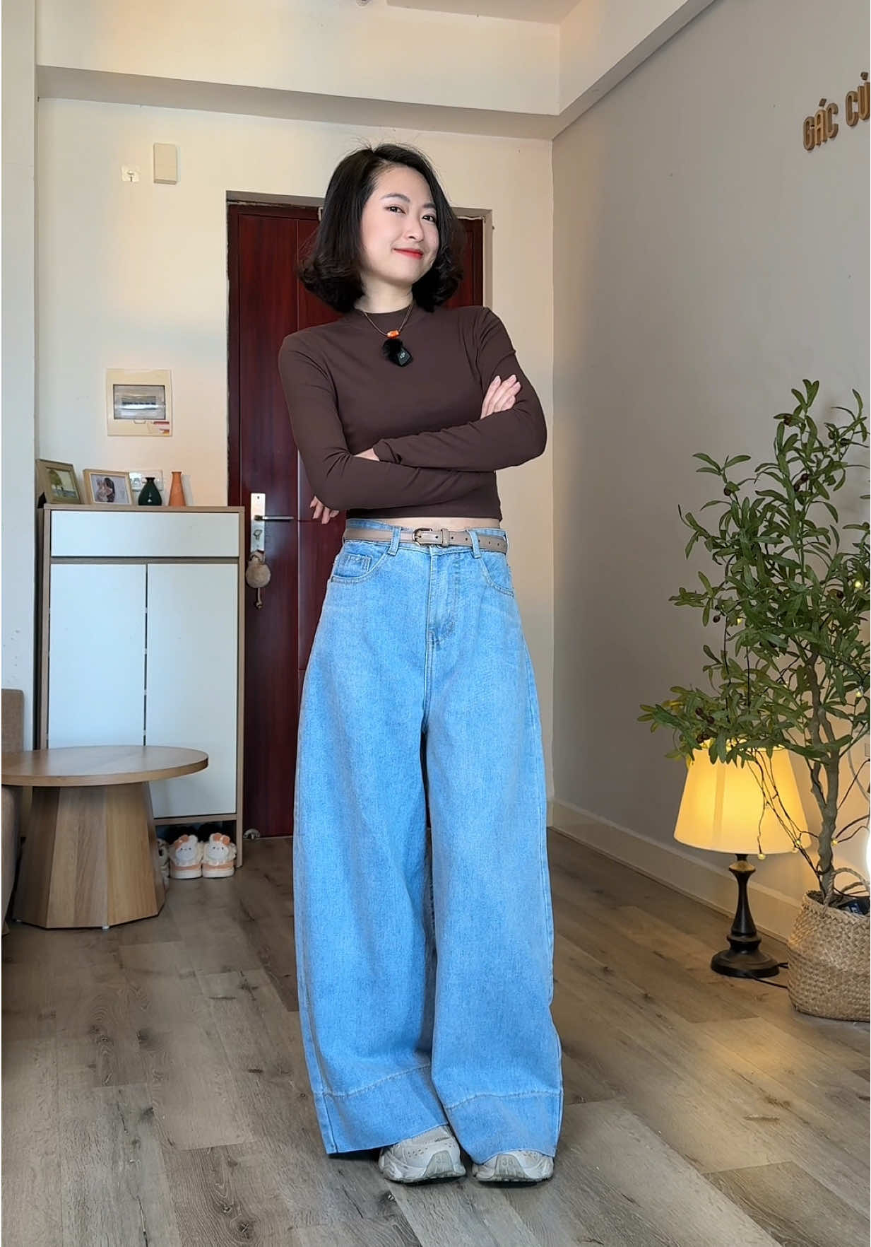 Chiếc quần nhà Nicool form rộng này tớ thấy mê lắm các cậu #quanjeanongrong #quanjeannu #nicool #traphamm56 