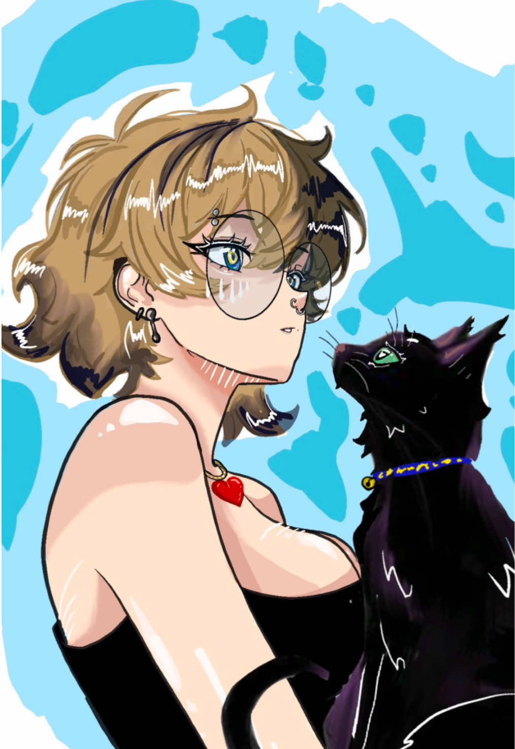 What do we think, I know it’s a bit rough at parts but it was quick :) #girl #fyp #pfp #artist #drawing 