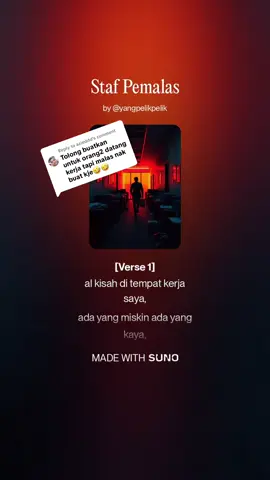 Replying to @azieddd Staf Pemalas, semoga lagu menepati citarasa 😆… apapon ramai je staf yang mcm ni… enjoy the song 🤭 #tiktok  #fyp  #fyyyyyyyyyyyyyyyy  #kerja  #staff  @azieddd 