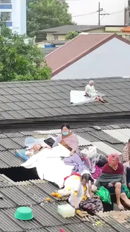 #หาดใหญ่น้ําท่วม ทุ่งเสาตอนนี้หนักมาก คนแก่นอนราบบนหลังคามีแต่ผู้สูงอายุ10กว่าคน เด้กอีก รบกวนแชร์  ใครก็ได้มาช่วยหน่อย ทุ่งเสา1ซอย2 ช่วยด้วยค่ะ 4วันแล้วรอค่อยไม่มีเลย  25/11/68  11.20น #น้ำท่วม68 #เทรนด์วันนี้ 