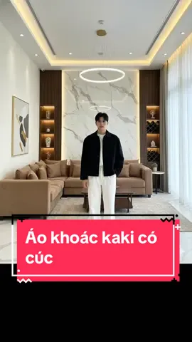 Áo khoác kaki có cúc, form mới 2025 rất thời thượng cho các anh ạ #aokhoacnam #outfitnam #phoidonam #aonamdep #outfitmuadong 