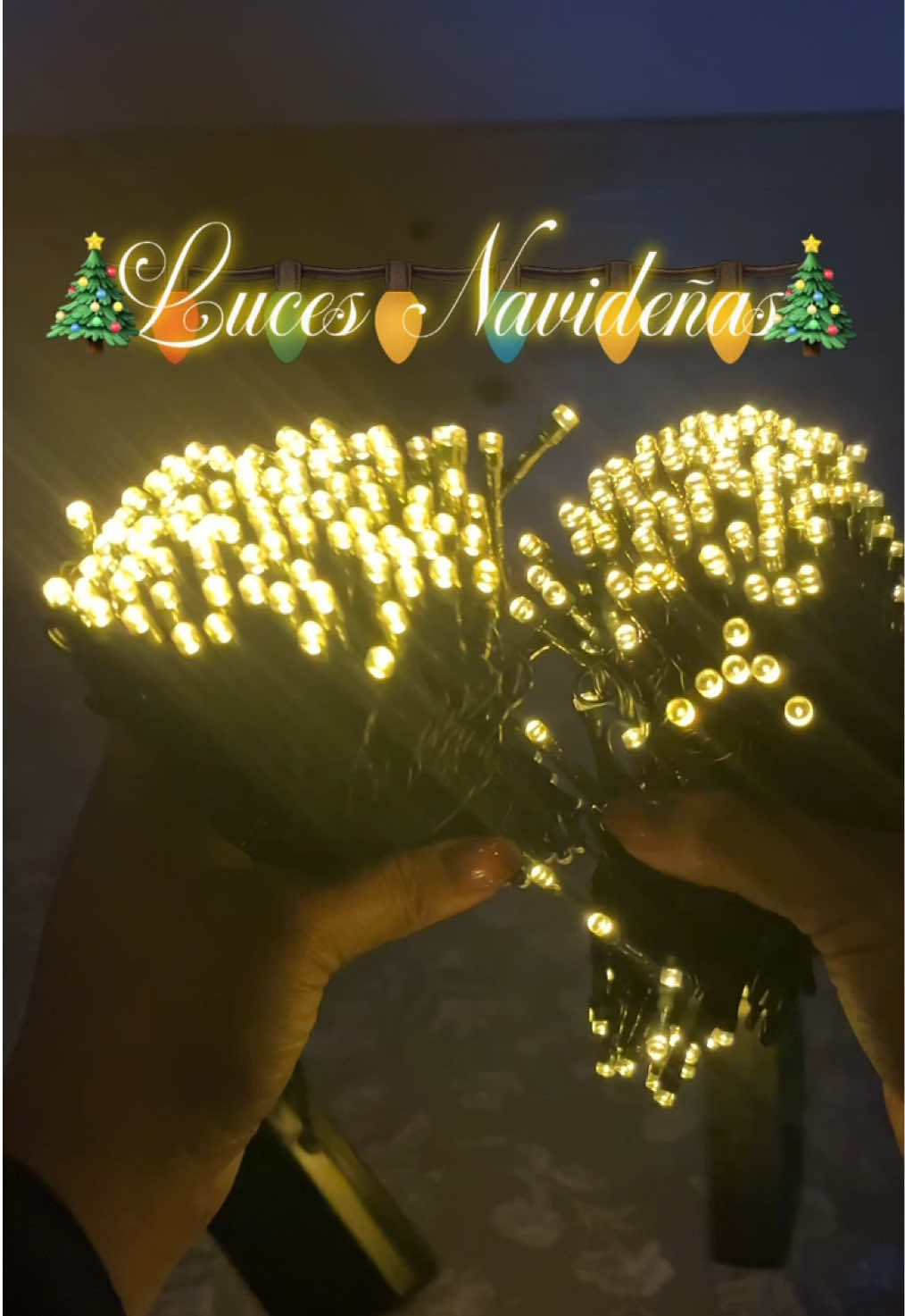 🎅🏼Luces solares para decoración de Navidad🎄#lucesnavideñas #lucesled #luces #decoraciondenavidad #navidadentiktok 
