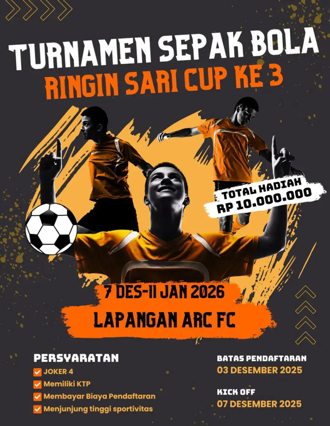segera dafrtakan tim terbaik kalian🥳🥳 #fyppp#tarkamsepakbola 