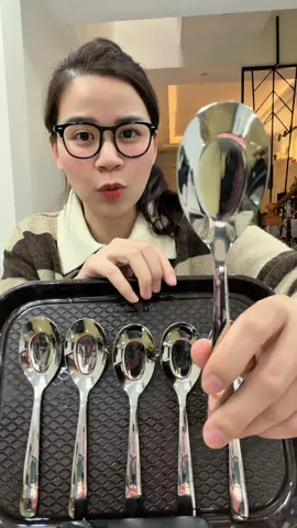 Combo 6 thìa inox 304 xịn xò, cao cấp #xuhuong #thiainox #thiainoxcandai #muonginox #muonginox304 