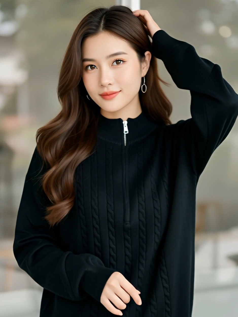 เสื้อไหมพรมคอซิป งานตรงปก ผ้านุ่มมาก ใส่สวย ดูแพง สไตล์ลูกคุณหนู ใส่ทำงานหรือใส่เที่ยวก็รอด! 💖✨ รีบกดก่อนหมดน้า  #เสื้อสเวตเตอร์ #เสื้อไหมพรม #แฟชั่นหน้าหนาว #เสื้อกันหนาวแฟชั่น #tiktokshopครีเอเตอร์