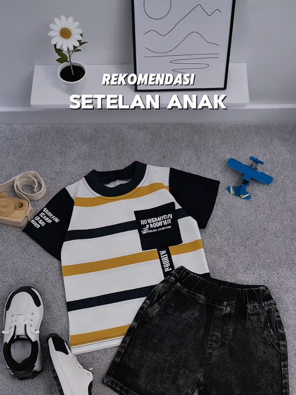 biar si kecil lebih rapih penampilannya coba pake setelan ini🤩#fypシ #fypviral #setelananak #fyp #viral 