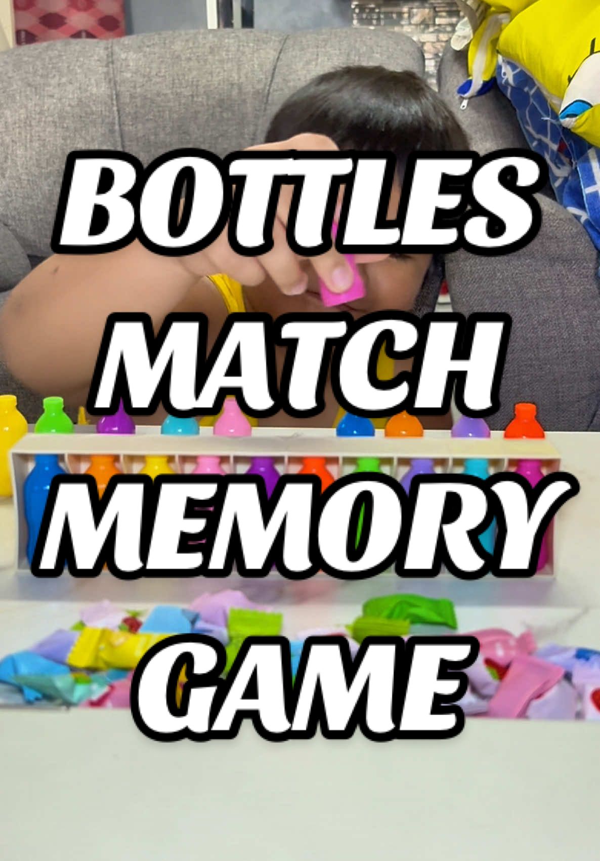 Part 792: BOTTLES MATCH MEMORY GAME TOY Mageenjoy talaga mga kids sa toys na to 👍 #bottlematchchallenge #bottlechallenge #memorygame #bottlematchinggame #toyforkids 