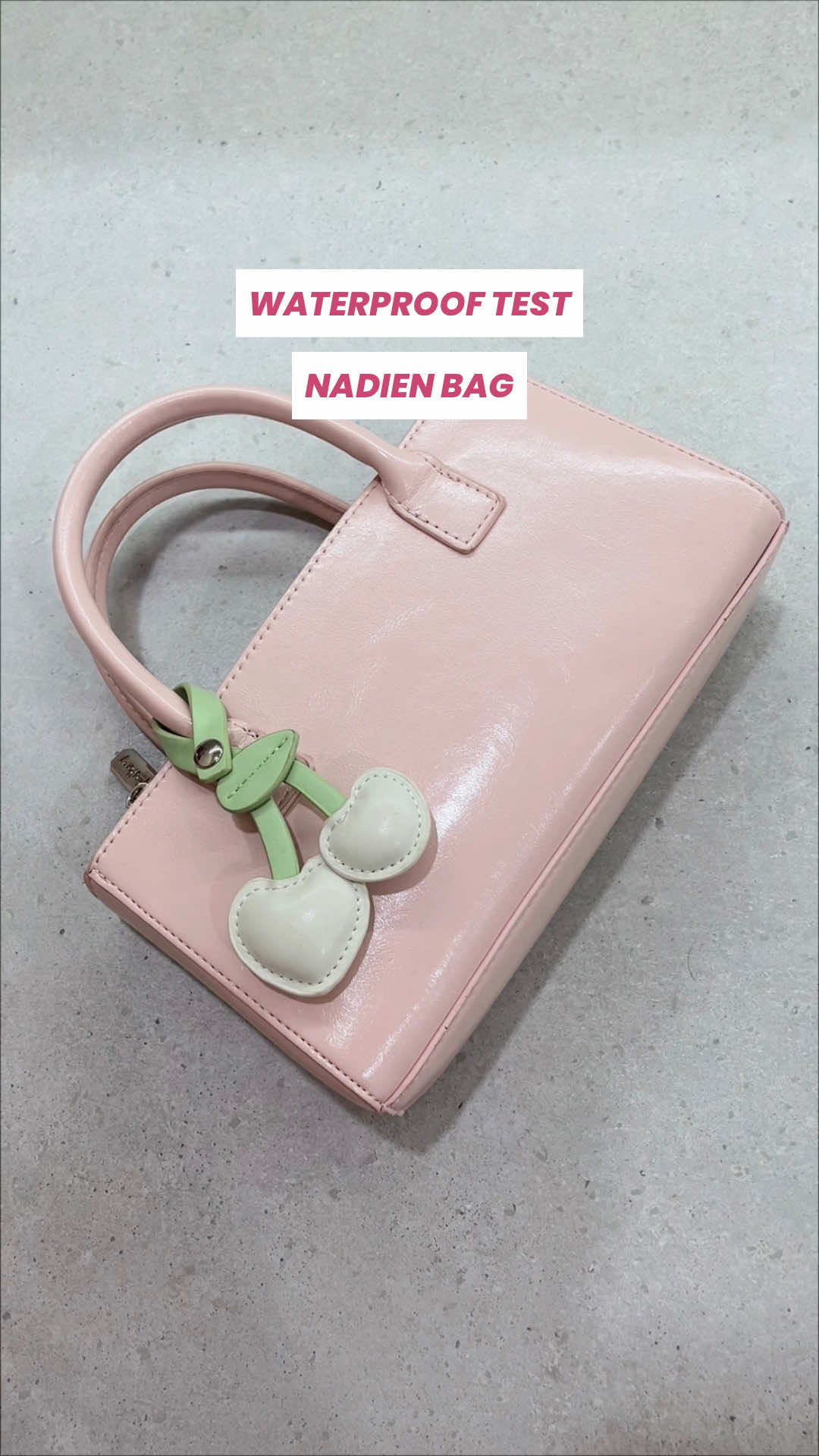 Waterproof test : nadien bag💧 #JimsHoney #WIBGAJIAN #PromoGuncang1111 #GajianSale #taswanita 