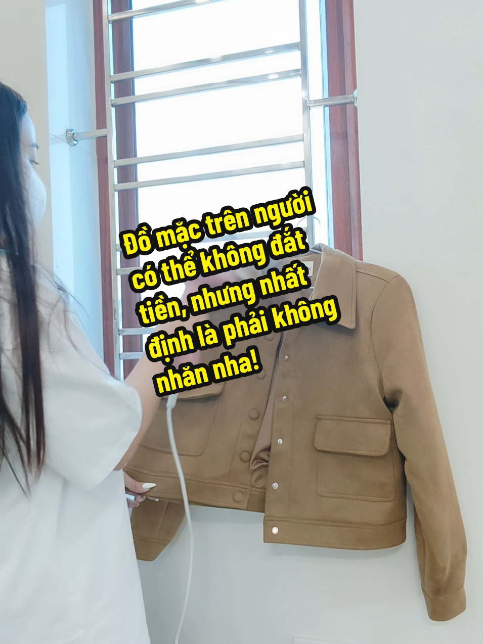 Bàn là hơi nước... #aokhoac #dalon #banlahoinuoc #viral 