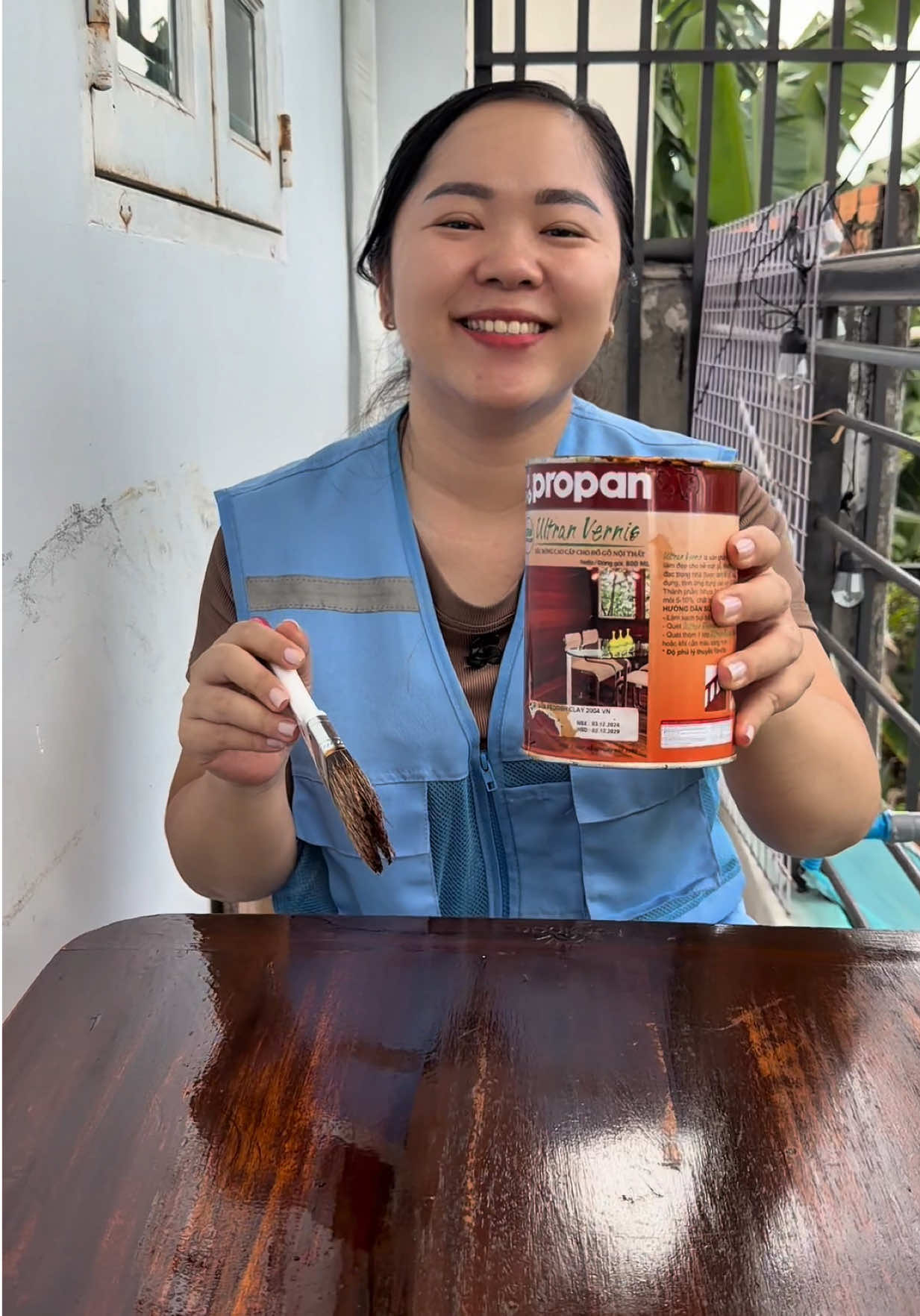 Dầu đánh bóng gỗ nội thất Propan#daudanhbong #daudanhbonggo #coemthovuon 