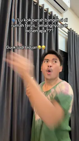 Kita yang punya spek biduan gak mengenal kata bosan kalau di rumah terus😂😂