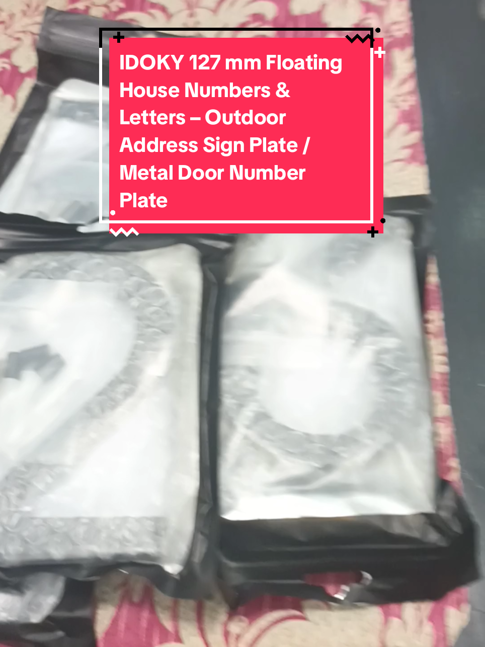 “IDOKY 127 mm Floating House Numbers & Letters – Outdoor Address Sign Plate / Metal Door Number Plate” #HouseNumbers #AddressSign #HomeAddress #OutdoorSign #FloatingNumbers 