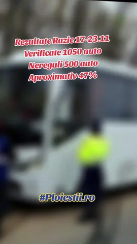 Rezultatele acțiunilor desfășurate de polițiștii prahoveni pentru verificarea legalității transporturilor de mărfuri și persoane, în cadrul acțiunii TRUCK & BUS În perioada 17 – 23 noiembrie 2025, polițiștii rutieri din cadrul Inspectoratului Județean de Poliție Prahova au acționat conform Programului European al Organizațiilor Polițiilor Rutiere – ROADPOL, pentru verificarea legalității efectuării transportului de mărfuri și persoane.  Principalele activități întreprinse de polițiști au vizat: _– verificarea respectării timpilor de conducere și de odihnă;_ _– controlul legalității documentelor aferente activităților de transport;_ _– verificarea modului de transport al pasagerilor;_ _– evaluarea stării tehnice a vehiculelor;_ _– verificarea stării psiho-fizice a conducătorilor auto._ În cadrul acțiunilor de control, polițiștii rutieri au verificat peste 750 de autovehicule destinate transportului rutier de mărfuri și peste 300 de autovehicule destinate transportului de persoane.  În urma verificării legalității documentelor și a modului de efectuare a transportului, au fost constatate aproximativ 500 de abateri ale conducătorilor autovehiculelor destinate transportului de mărfuri, din care aproximativ *80* pentru _nerespectarea timpilor de conducere și odihnă sau manipularea aparatului tahograf_.  Totodată, în urma verificărilor efectuate asupra modului de efectuare a transportului de persoane, au fost constatate peste 30 de contravenții la regimul rutier, fiind reținute și 2 certificate de înmatriculare.  *Polițiștii rutieri reamintesc că respectarea regulilor de circulație este esențială pentru siguranța tuturor participanților la trafic. _Acțiuni similare vor continua și în perioada următoare._ #Razie #RoadPol #TransportInComun #TransportPersoane #PolițiaRutieră @dj_daniel_official @Andi Enache @@MMC_AGENCY @DADATV @Ministerul Afacerilor Interne 