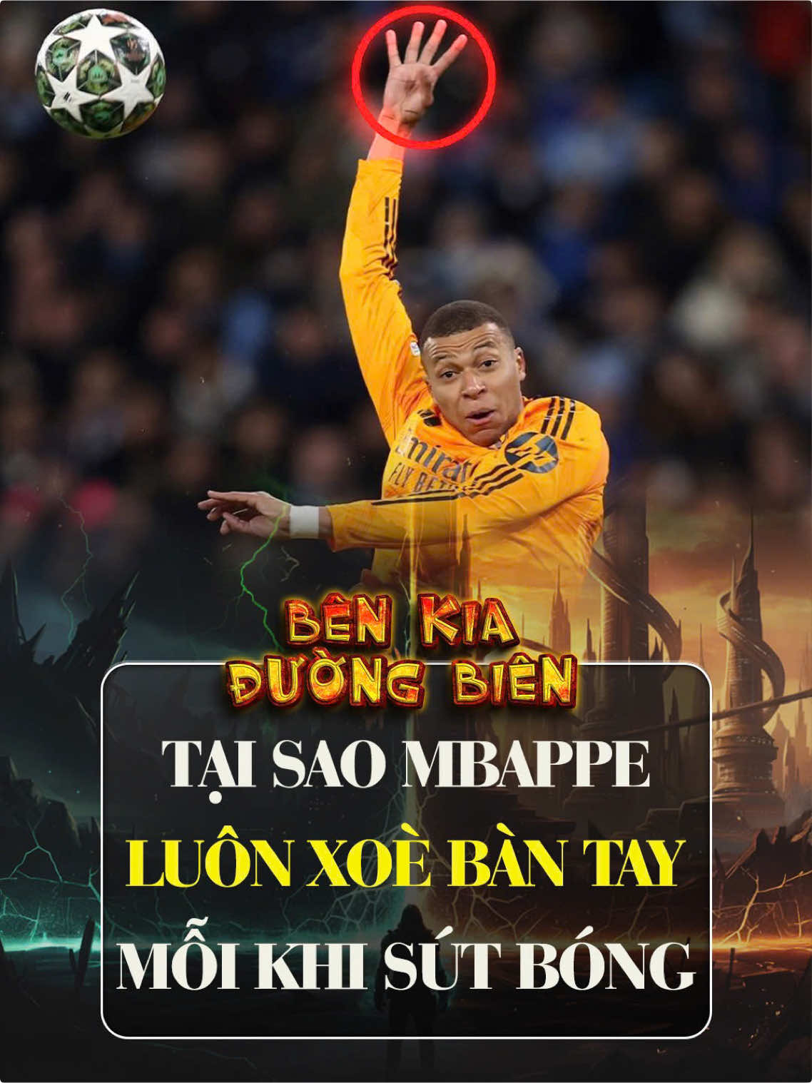 Tại dao Mbappe luôn xoè tay mỗi khi sút bóng? #bongda 