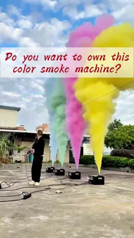 Do you want to own this color smoke machine?#lightshow #smokemachine #factory #dyeinglamp 